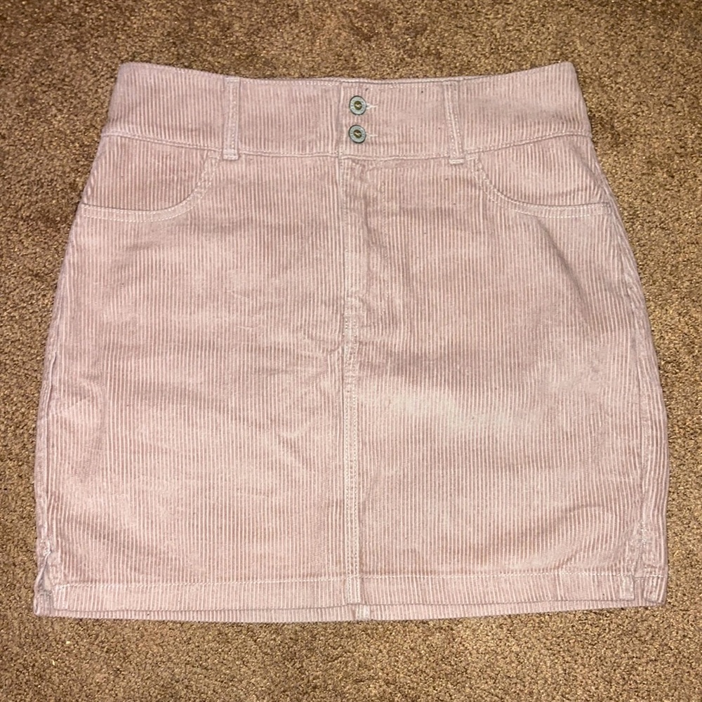 Hollister Ultra High Rise Brown / Tan Corduroy Skirt Size 7